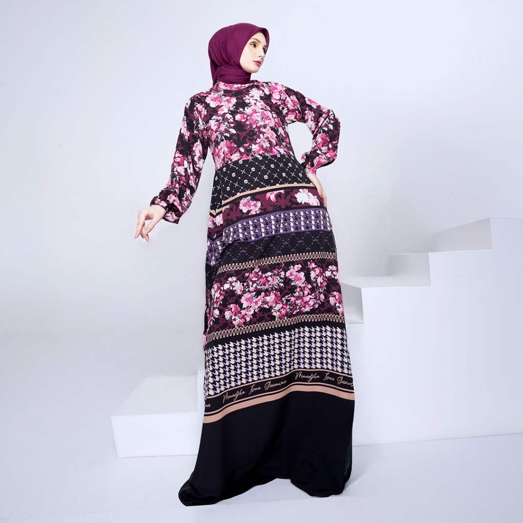 MANDJHA Giselle Dress By IVAN GUNAWAN - Busana Muslim Modest ORIGINAL