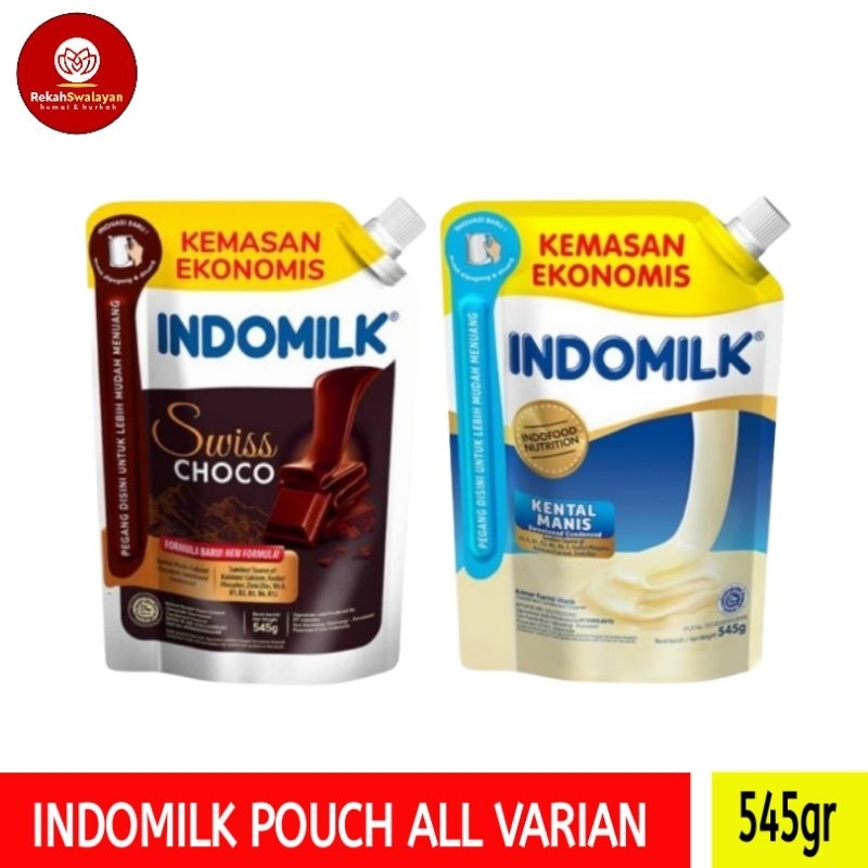 

INDOMILK POUCH 545ml all varian putih dan cokelat