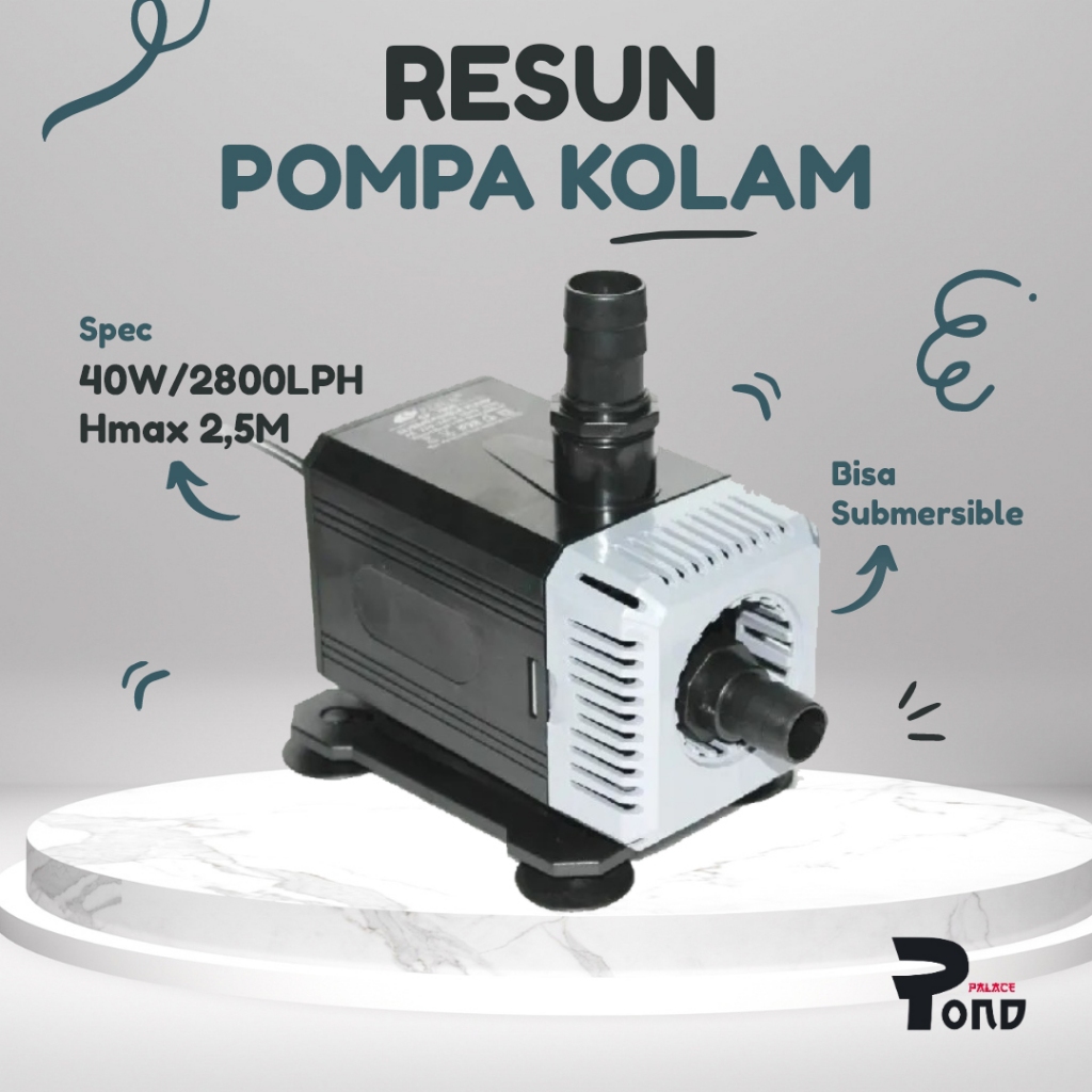 Pompa Skimmer Kolam Ikan Koi Resun 6000 Water Pump Skimer
