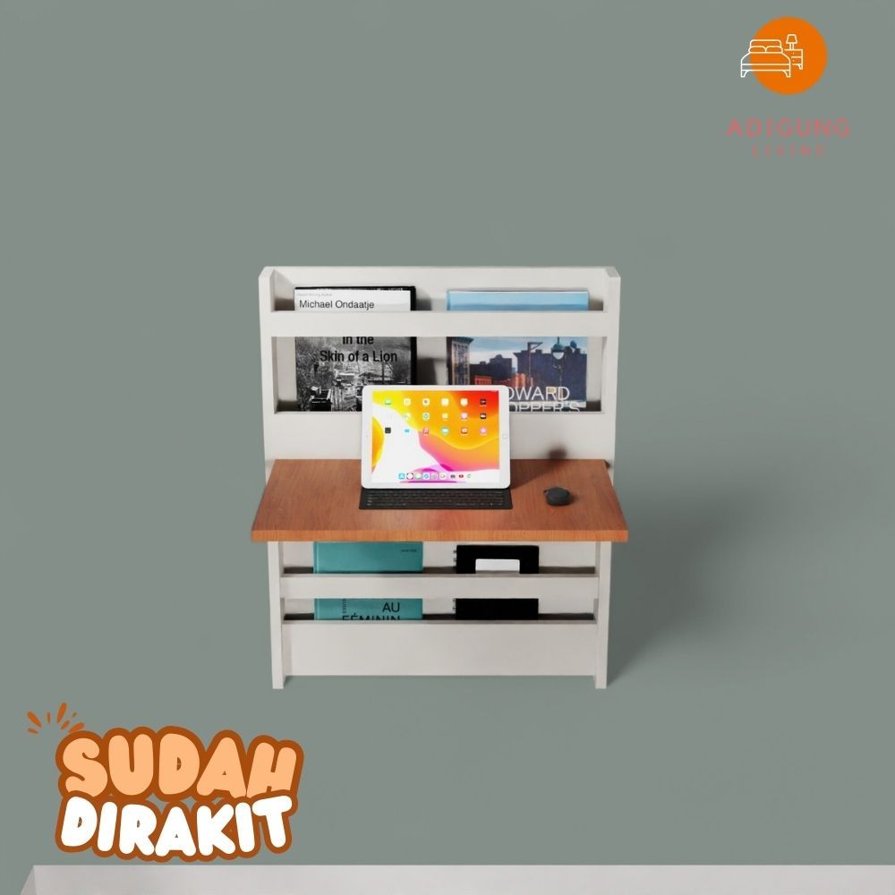 Meja Lipat Rak Gantung dinding Floating Shelf - Meja Rak Buku Gantung Ambalan minimalis-Danish-E14