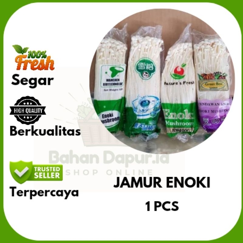 

JAMUR ENOKI | 1 PCS | Bahan Dapur .id
