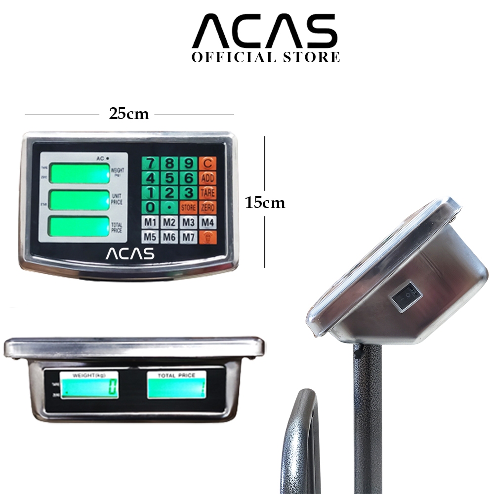 ACAS Indikator Kepala Timbangan Duduk Digital Single Double Display