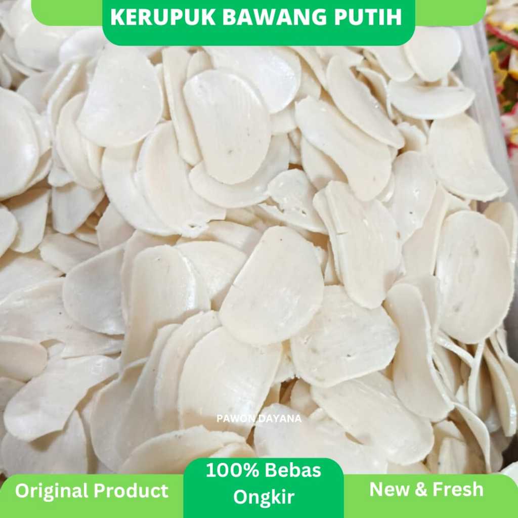 

Kerupuk Bawang Warna Putih Mentah / Kerupuk Bawang Putih Mentah / Kerupuk Seblak