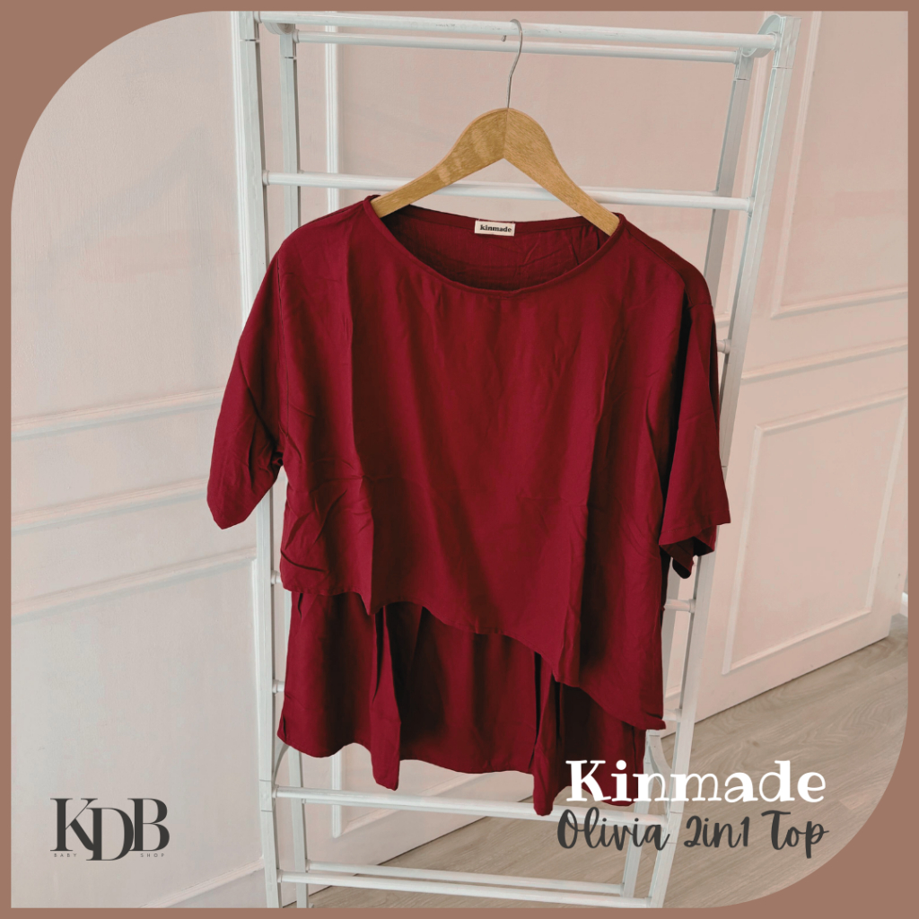 Kinmade Olivia 2in1 Top | Baju Menyusui