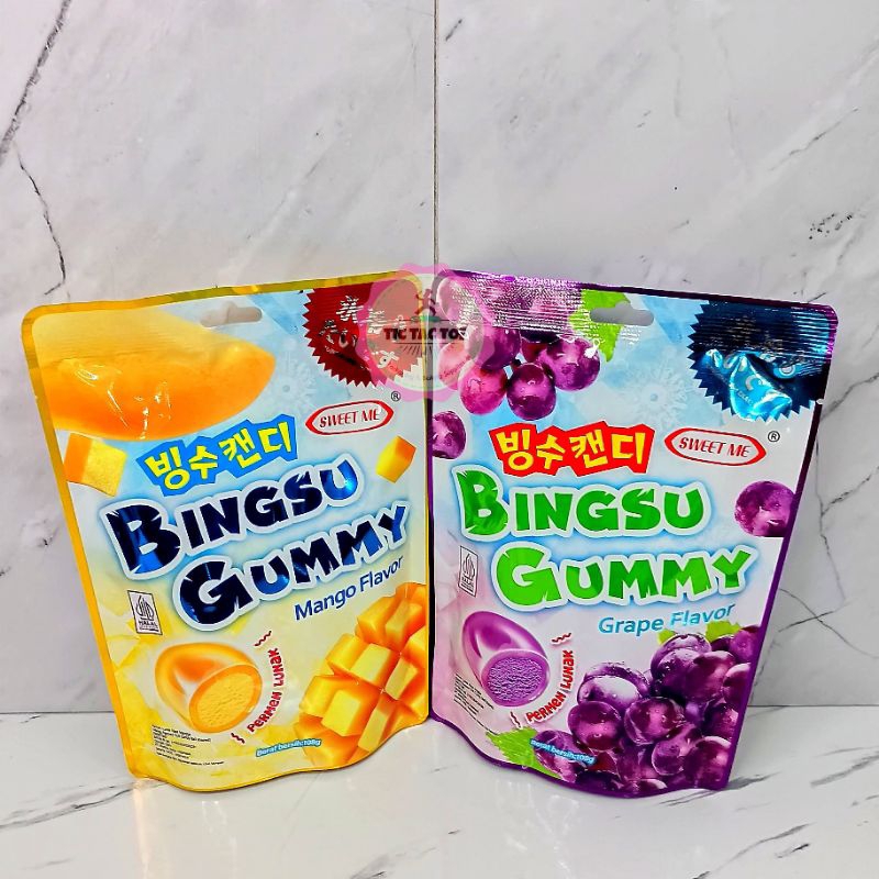 

Permen Lunak / Sweet Me Bingsu Gummy Manggo Grape Flavour / Bingsu / Permen Rasa Buah