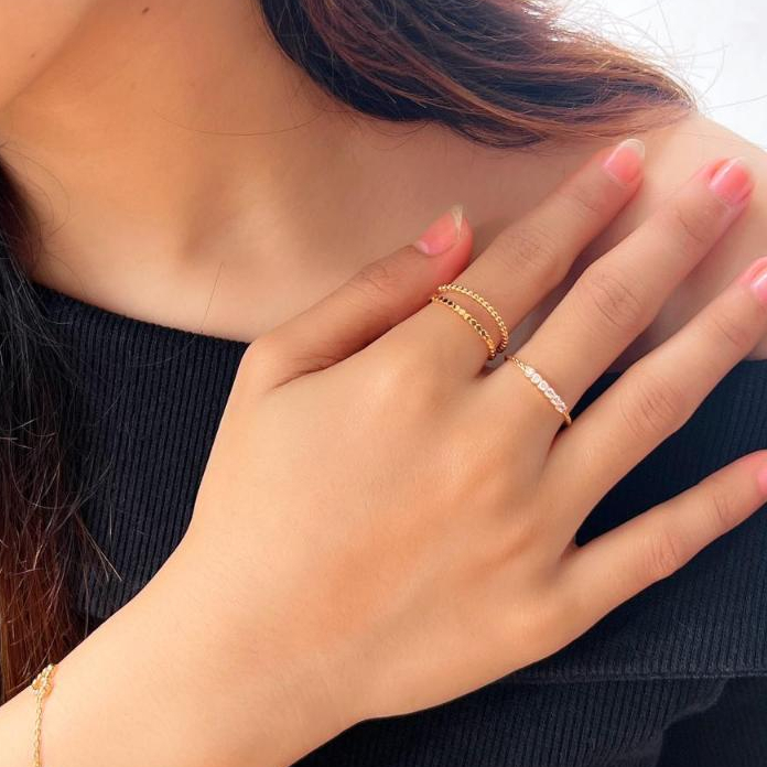 Cincin Emas Kadar 375 (8K) Model Variasi Berat 0.8 - 2 Gram an