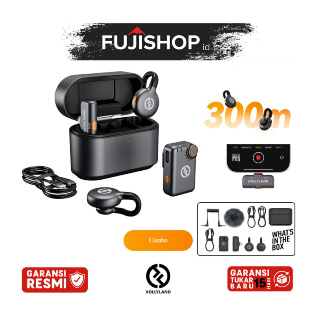 Hollyland Lark M2S / Hollyland Lark M2 S Dual Wireless Microphone Garansi Resmi