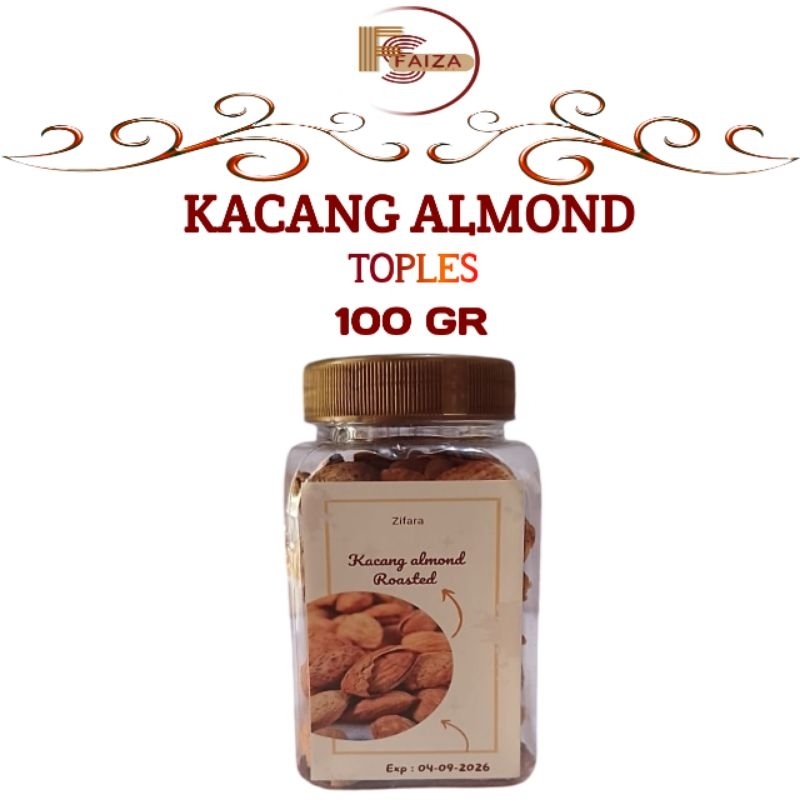 

Kacang Almond Roasted Creamy 100 gr Kemasan Toples Mini