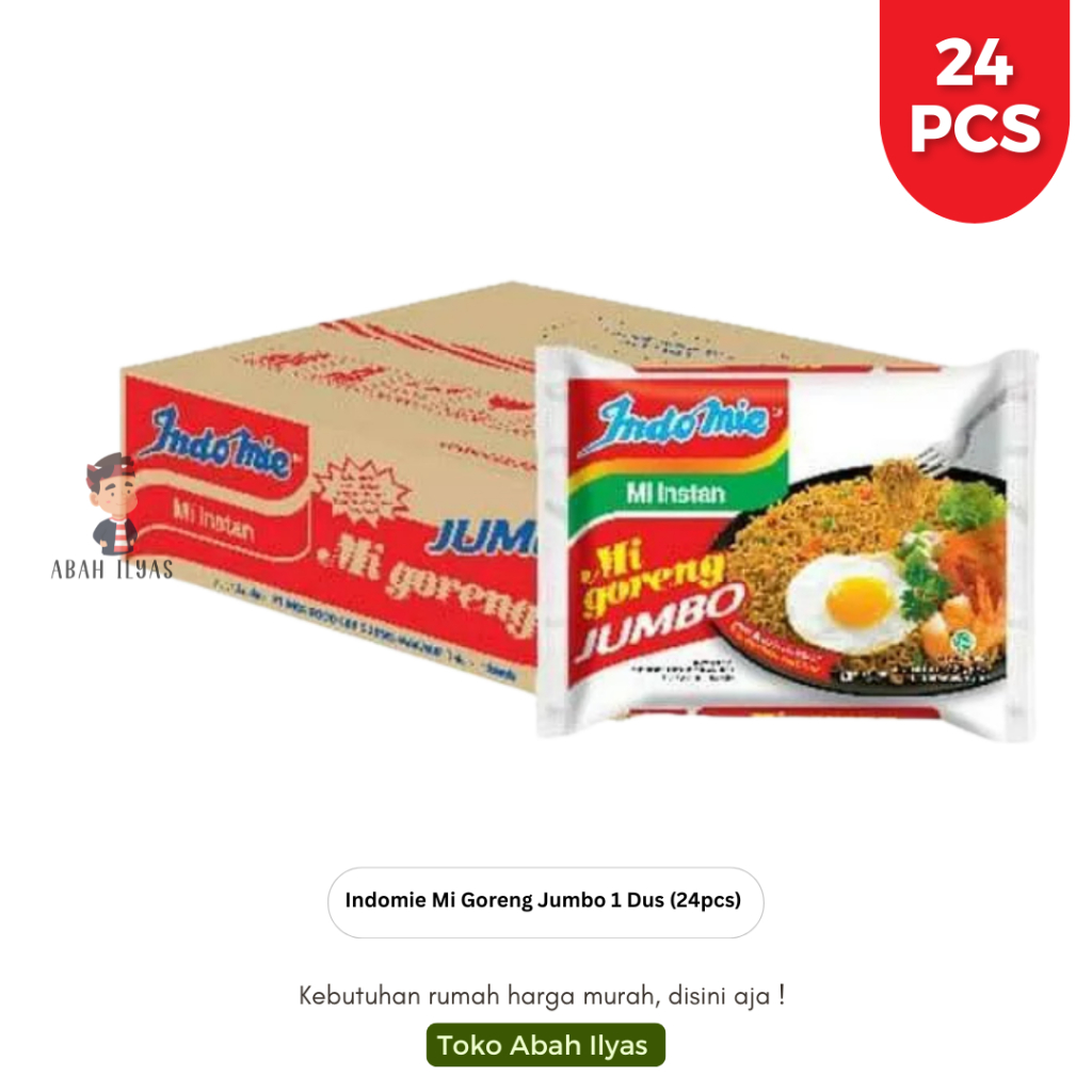 

Indomie Mi Goreng Jumbo 1 Karton Isi 24 Pcs