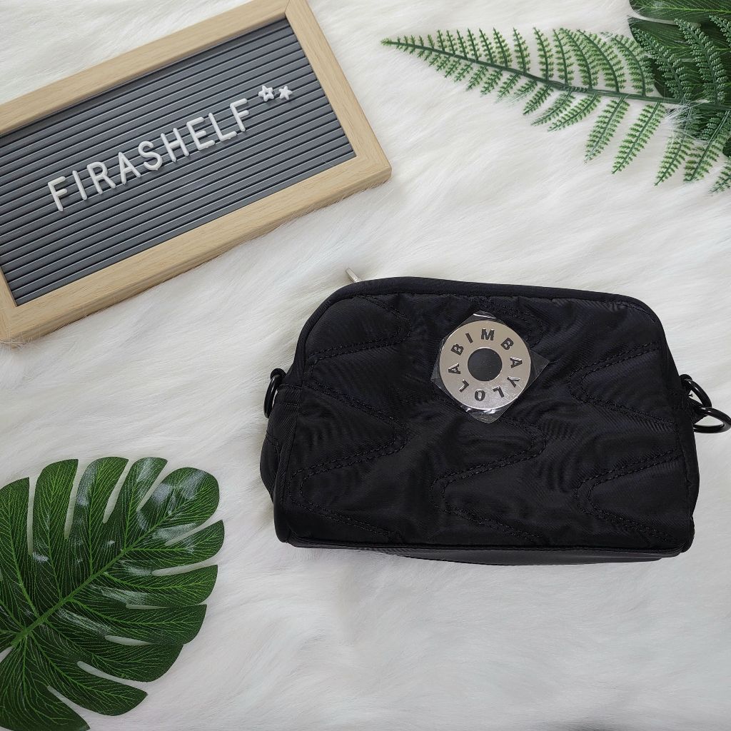 byl bimba y lola nylon small black crossbody bag