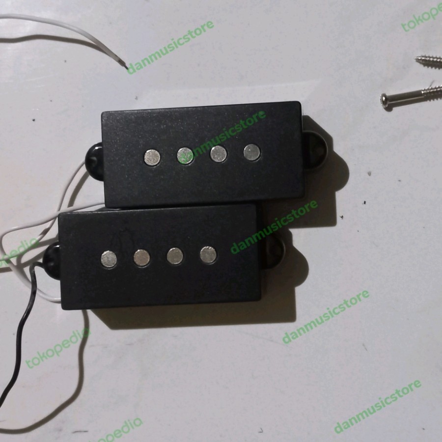 Pickup Fender Precision Bass 4 String Senar 4 Jazz Bass Black Hitam