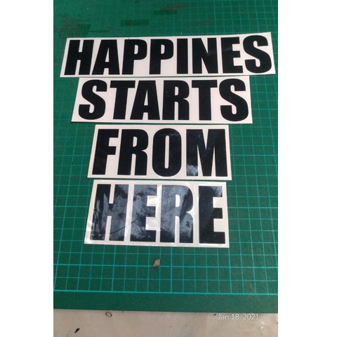 

STIKER CUTTING BENTUK ANGKA / HURUF UK TINGGI 19 CM BAHAN ORACAL