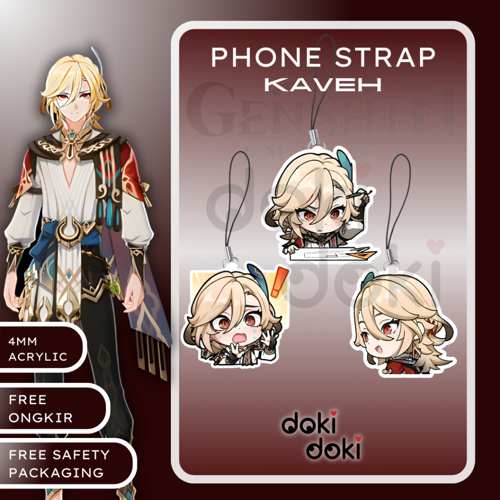 PHONE STRAP KAVEH GENSHIN IMPACT