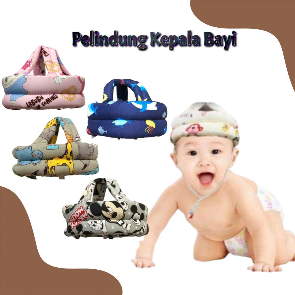 Helm pelindung kepala bayi Topi helm pelindung kepala bayi