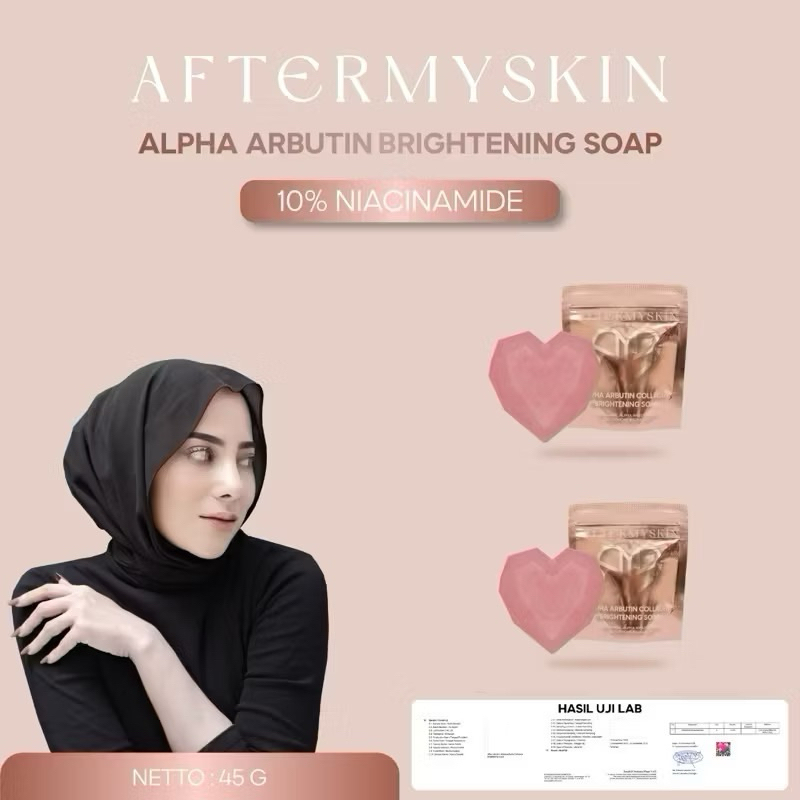 AFTERSKIN Alpha Arbutin Brightening Soap by Afterskin 3PCS || READY