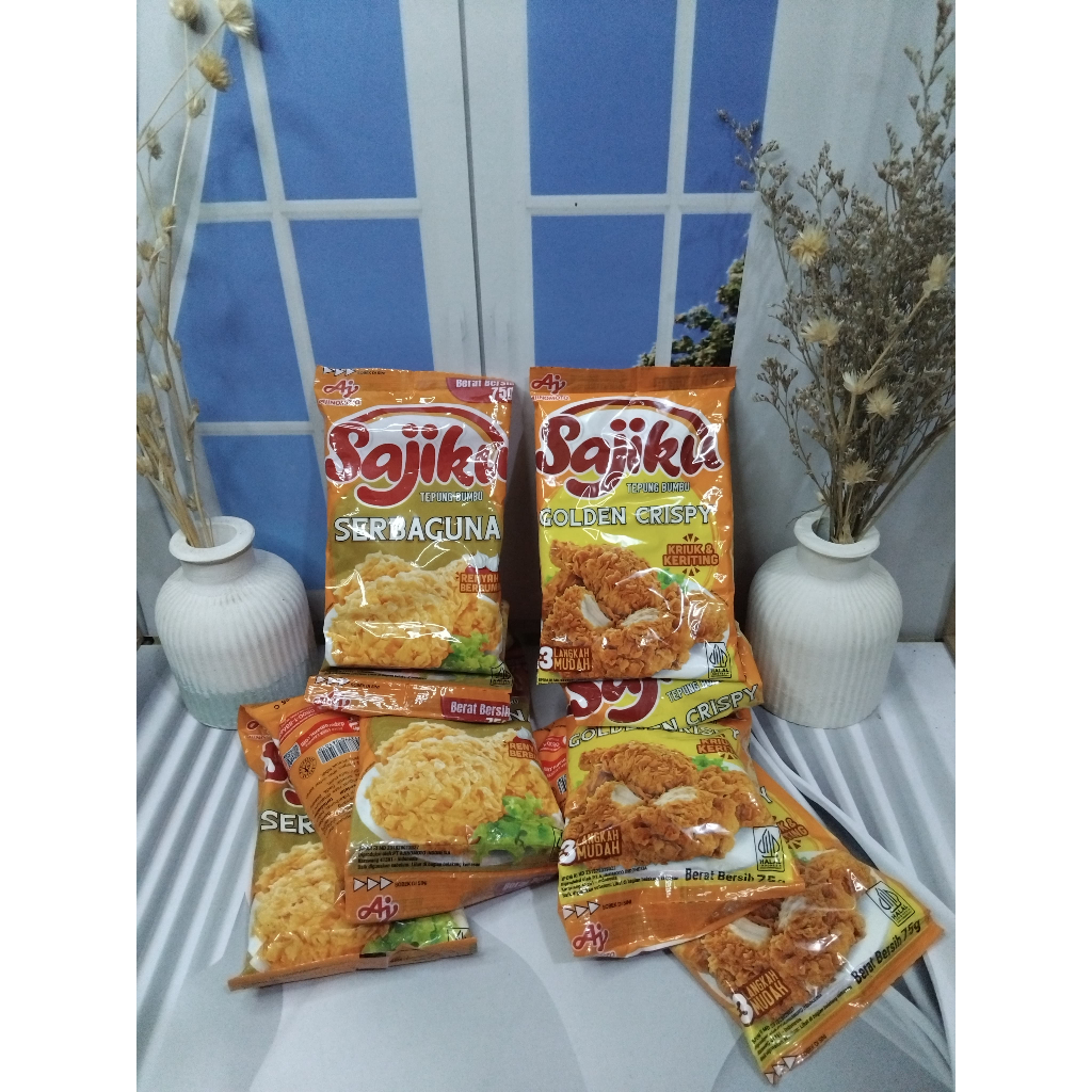 

Sajiku Tepung bumbu Golden Crispy & Serbaguna Sachet 75g (5 pcs)
