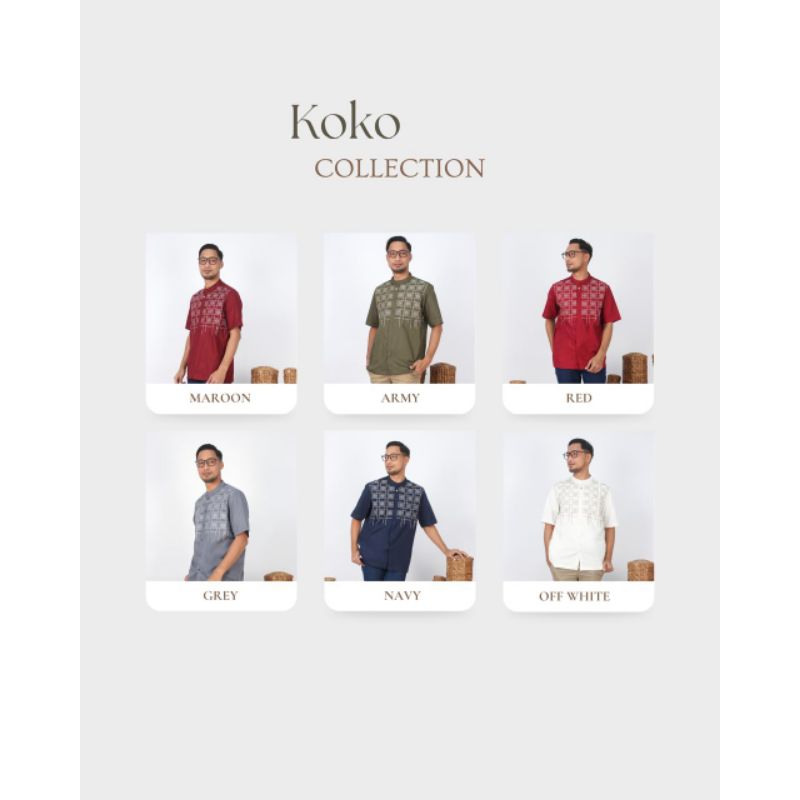 Ready Koko Dewasa Lengan Pendek by Dannis Collection/Koko Dannis Terbaru