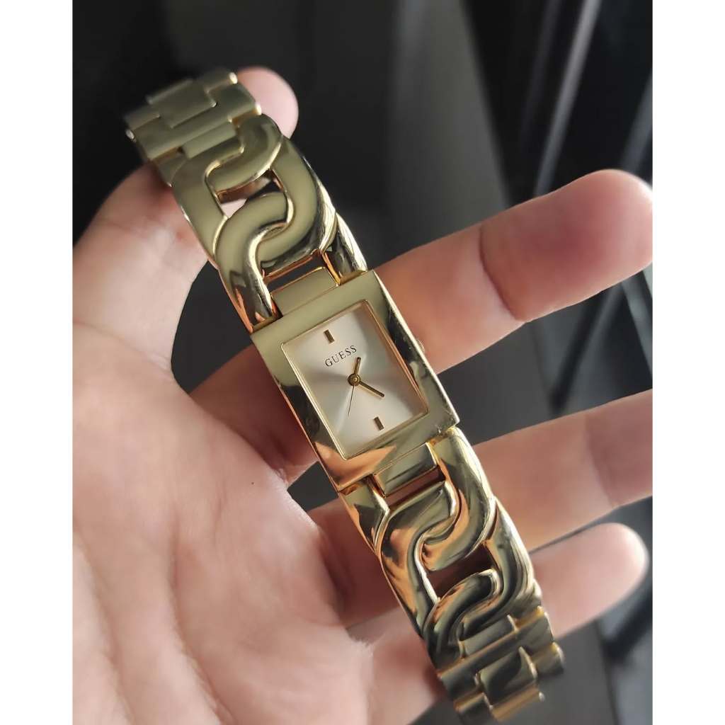 Jam tangan GUESS persegi swarovski preloved