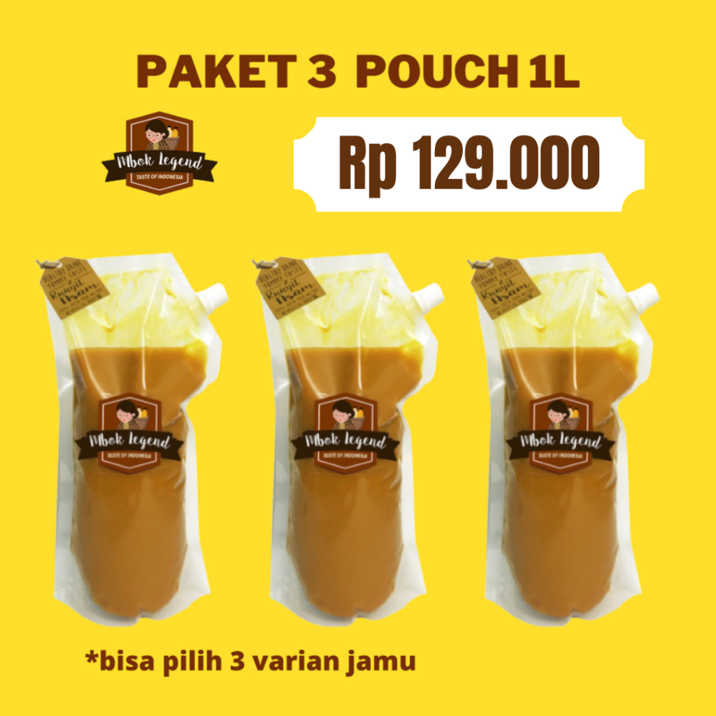 

PAKET 3 Refill Pouch Jamu Mbok Legend