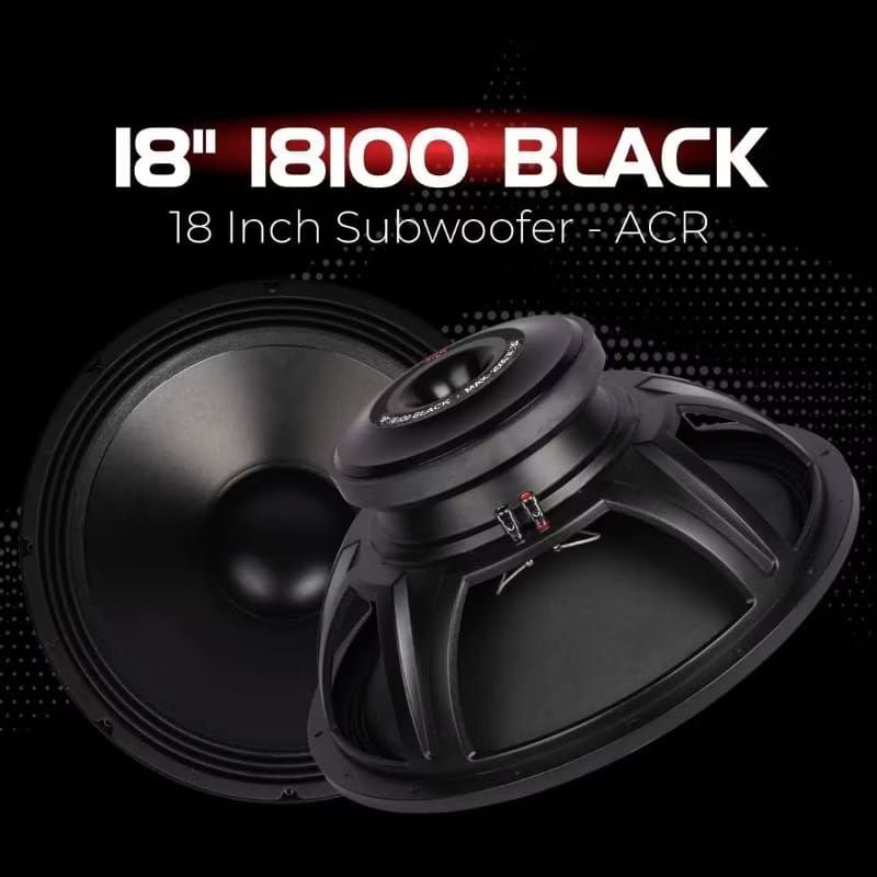 New Speaker ACR 18 inch 18100 BLACK Original subwoofer 2000 watt