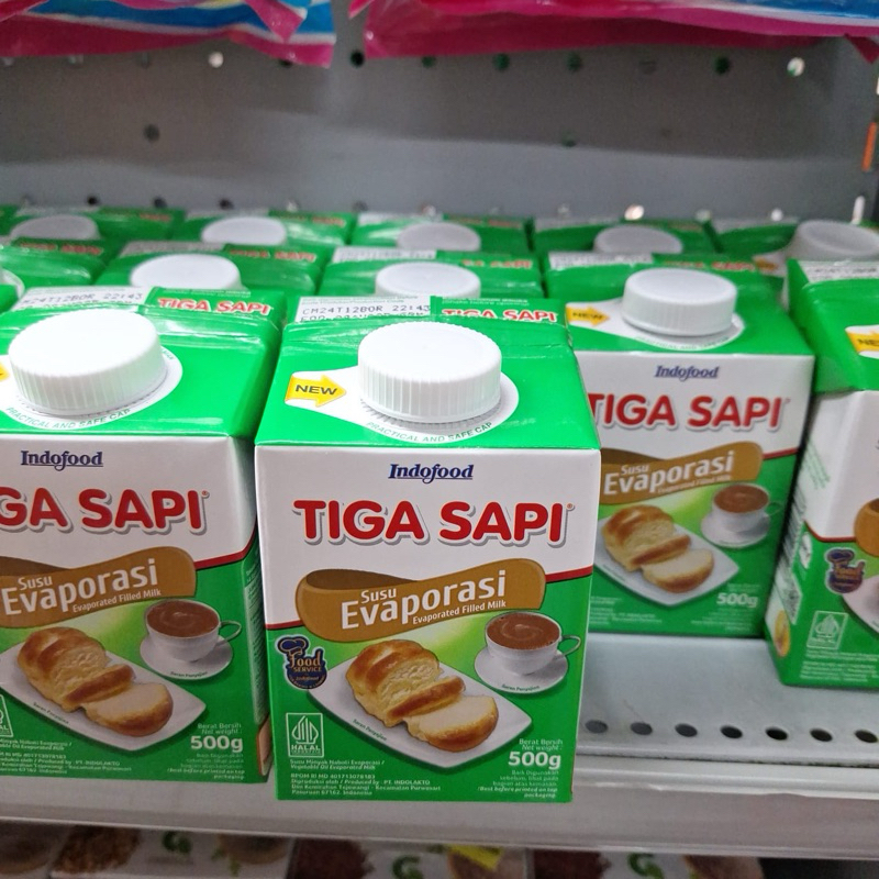 

Indofood Tiga Sapi susu Evaporasi 500gram