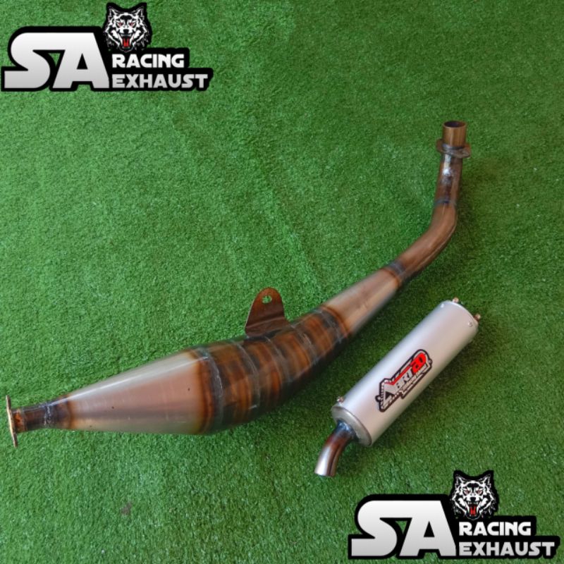 Knalpot Racing ABRT Plat Model Samping Pnp Yamaha Fiz R