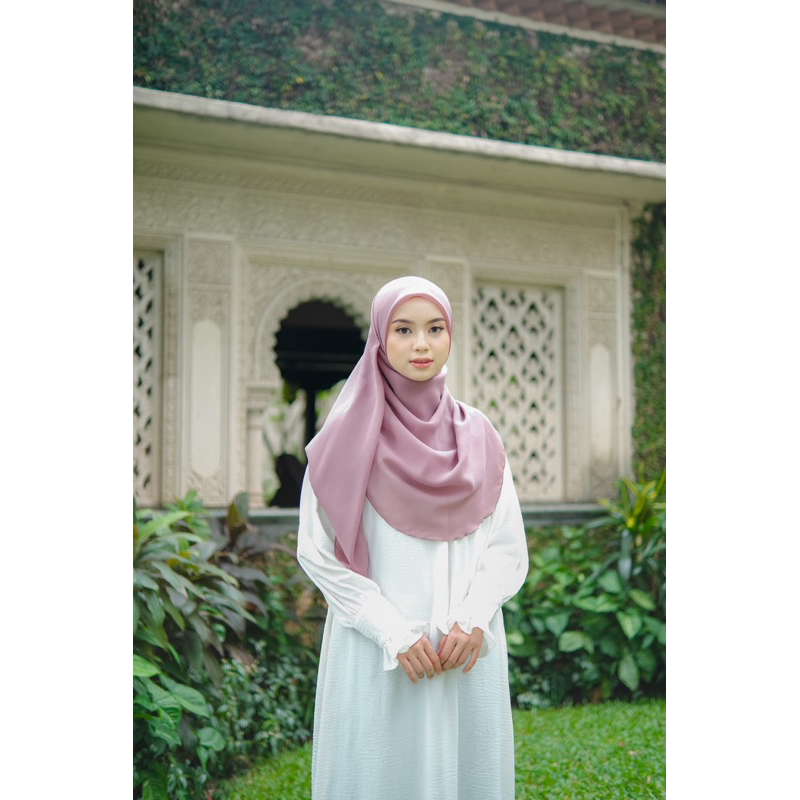 Malay Scraft  2 Oval -  Eternel Hijab (Hijab Segiempat Malay 2 Oval Jumbo 130 cm Polycotton Premium)
