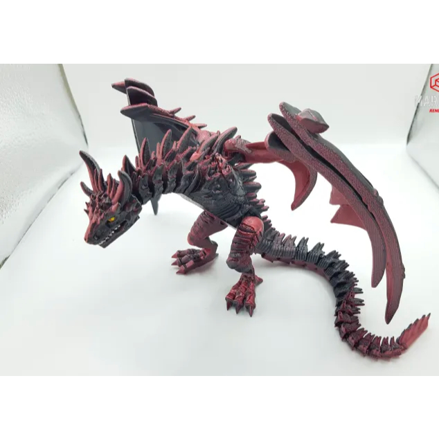 Cuero Mainan Naga Balerion DRagon Game of Thrones ARtikulasi