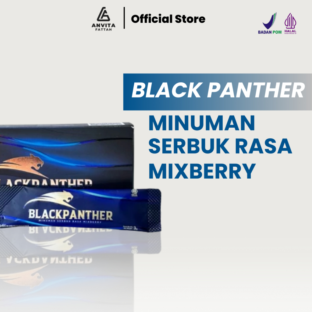 

Black Panther Serbuk Minuman Rasa Mixberry Drink Segar