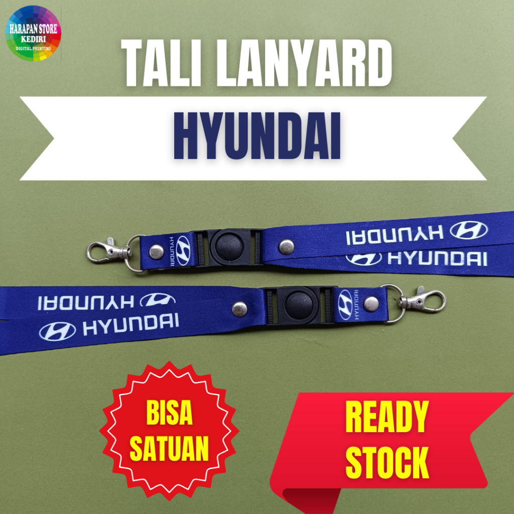 

[READY STOCK] TALI LANYARD ID CARD HYUNDAI -BISA SATUAN