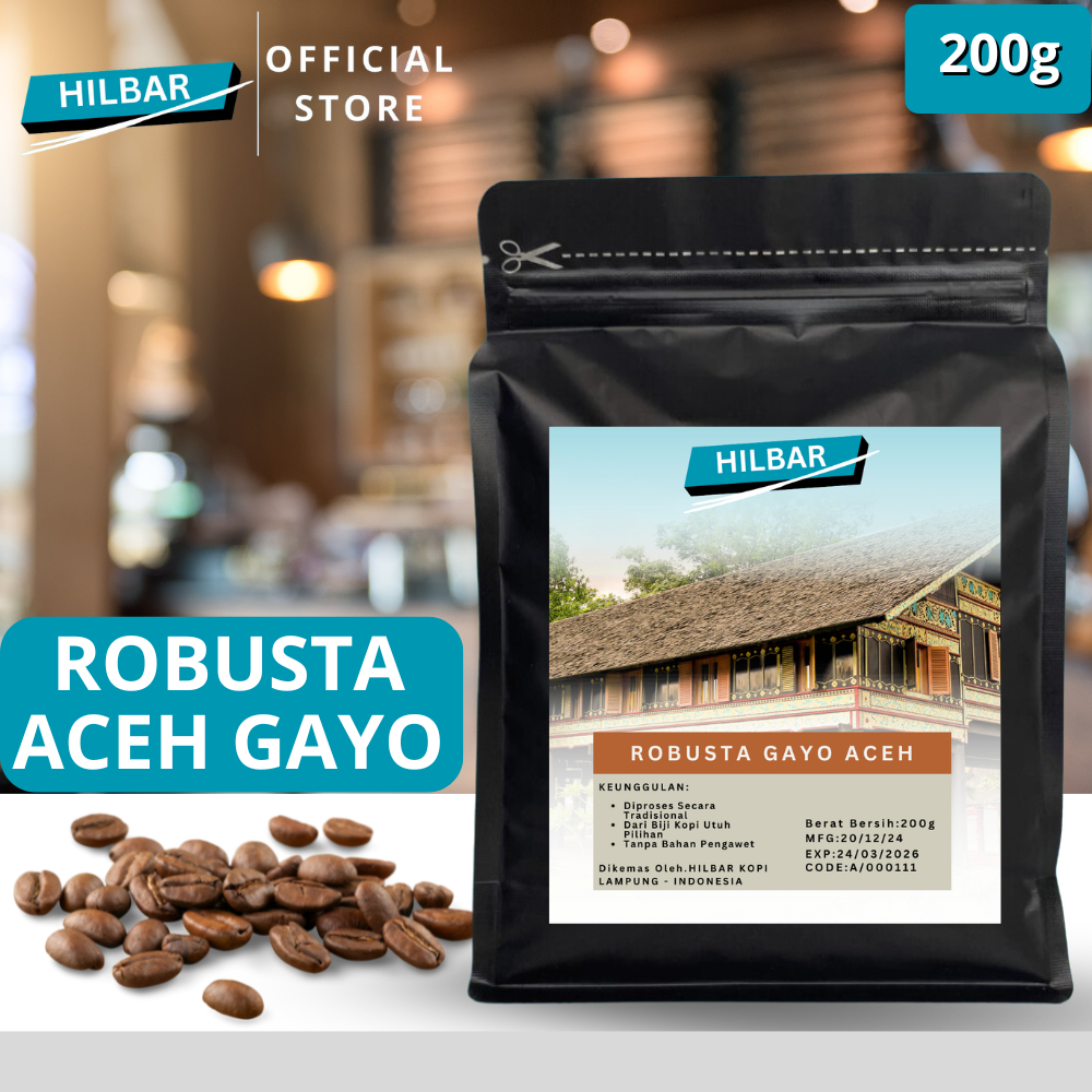 

Hilbar Kopi Bubuk Robusta Gayo Aceh 200g