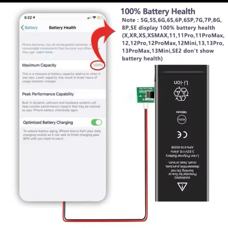 Baterai Iphone Original 6 6S 6Plus 7G 7Plus 8plus 8 8G BH 100%
