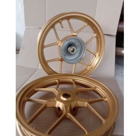 Velg Pelek Racing Depan Belakang Motor Honda Vario 125 - 150 Old Original copotan Warna Gold