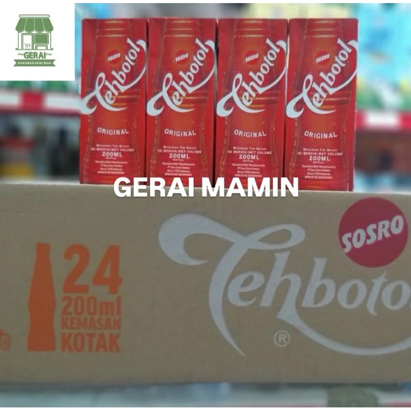 

TEH BOTOL SOSRO KOTAK 200 ML ECER PER PCS