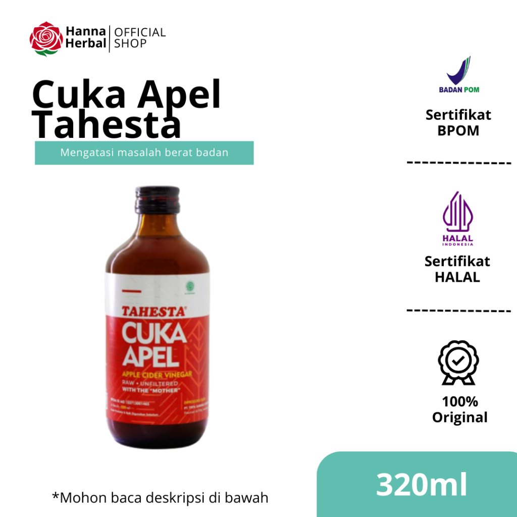 

Cuka Apel Tahesta 320 Ml