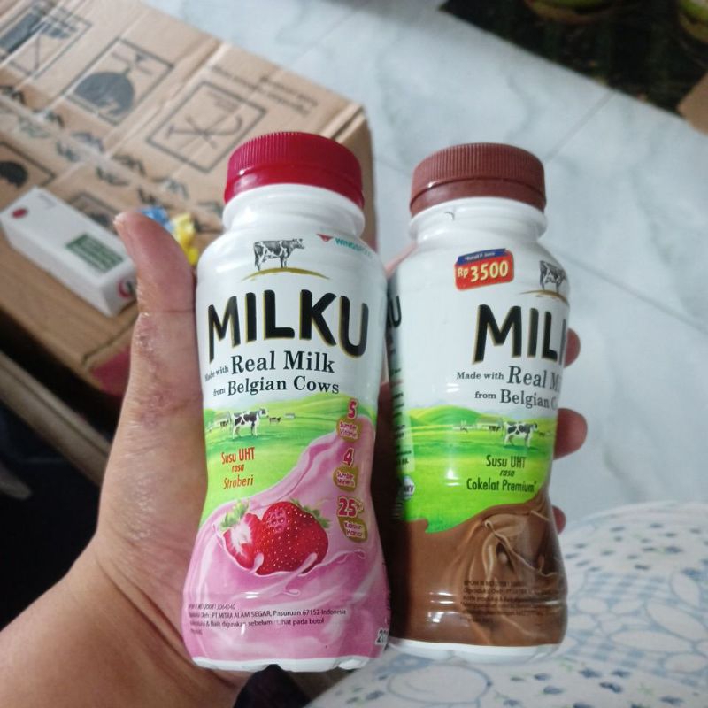 

SUSU MILKU BOTOL 200ML STOBERI DAN COKELAT