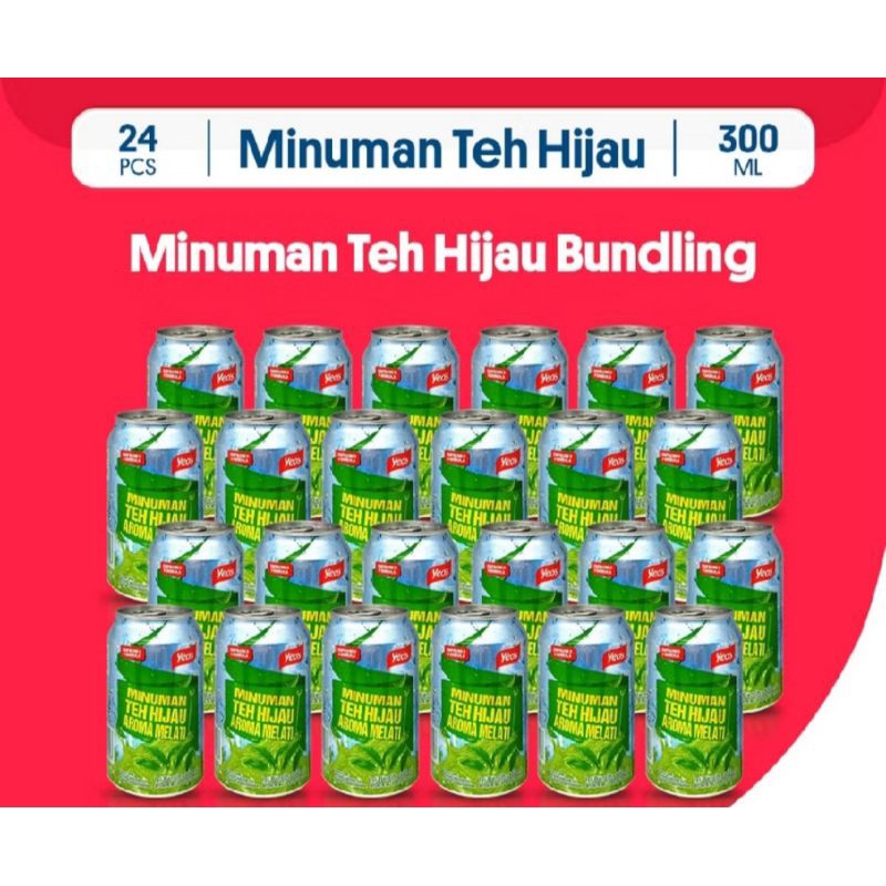 

YEO'S TEH HIJAU AROMA MELATI CAN 300 ML ( JASMINE GREEN TEA ) 1 KARTON ISI 24 KALENG