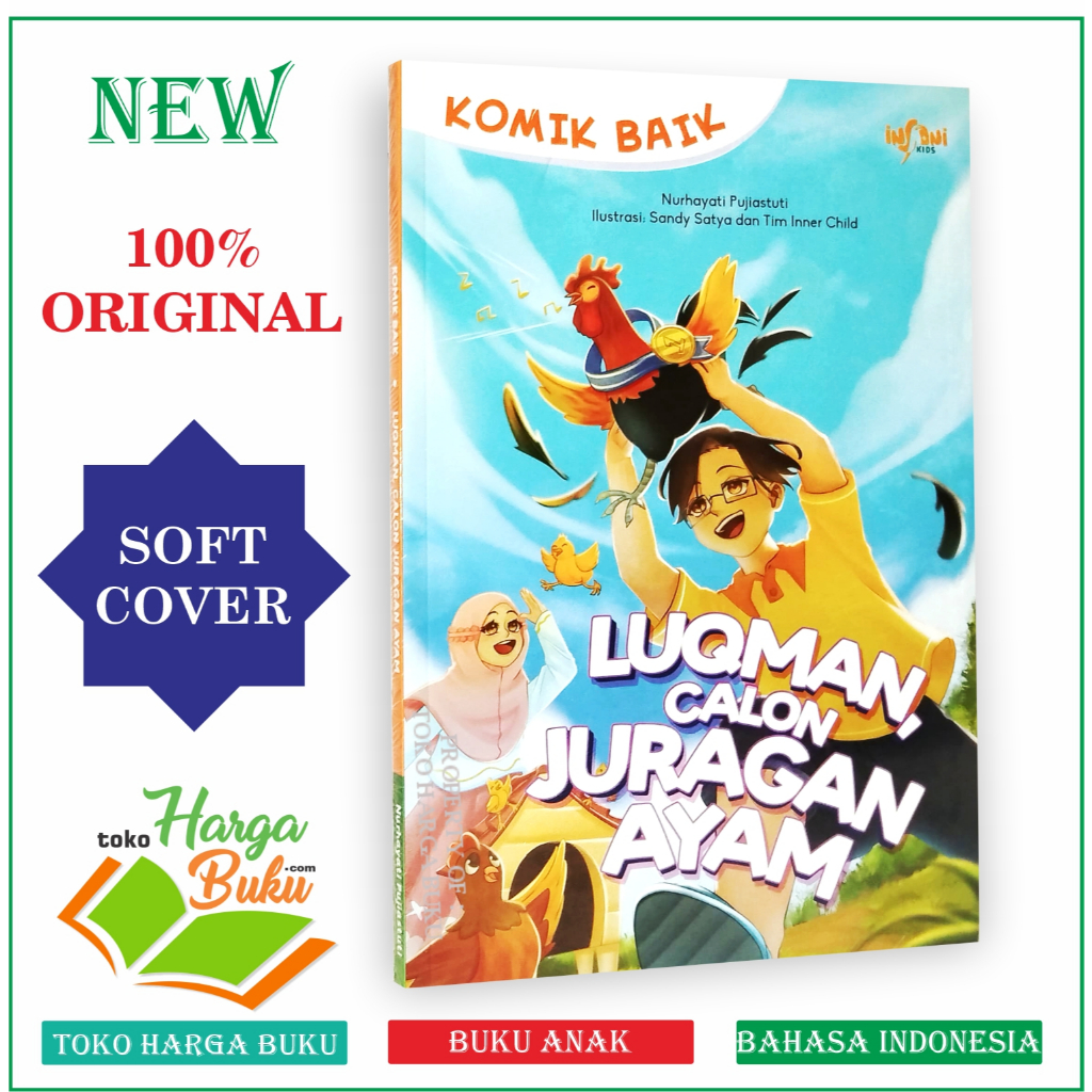 Foto Komik Baik Luqman Calon Juragan Ayam Komik Islami Buku Anak Pengusaha Sukses - Gema Insani Press GIP