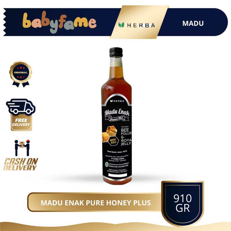 

MADU ENAK PLUS BEE POLEN & ROYAL JELLY MADU ASLI | 910 GR | MADU ASLI