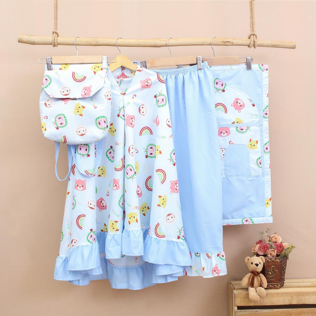 Mukena anak katun mukena motif anak 3in1