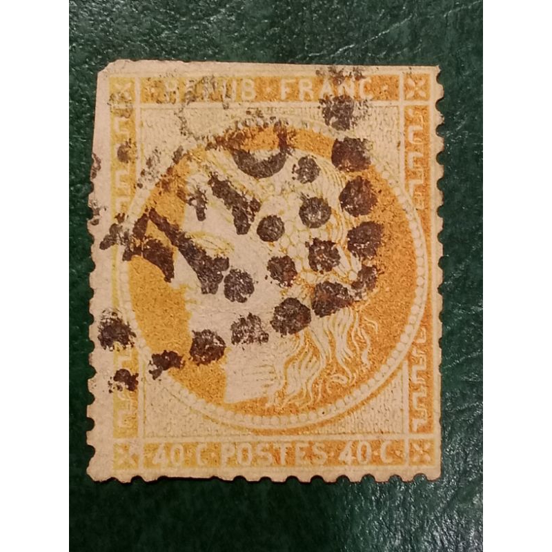 

Prangko Perancis CERES 40 C Tahun 1870 USED