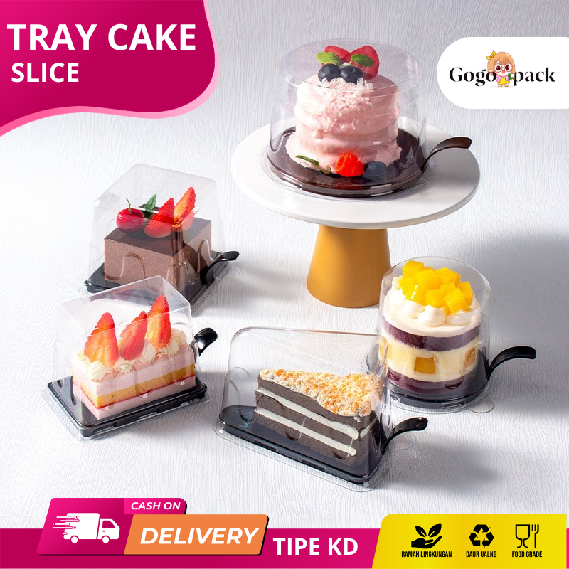 Tray cake segitiga / Tray mika segitiga / Tray mika cake slice / Mika cake segitiga I KD12-KD18