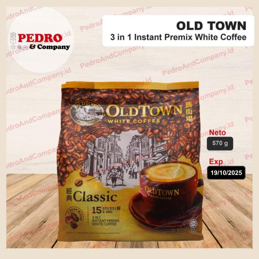 

old town white coffee classic (38 gram x 15 sachets) - instant kopi