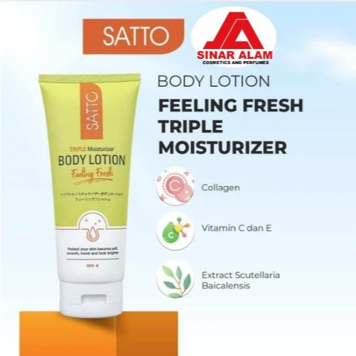 Satto Triple Moistirizer Feeling Fresh Body Lotion