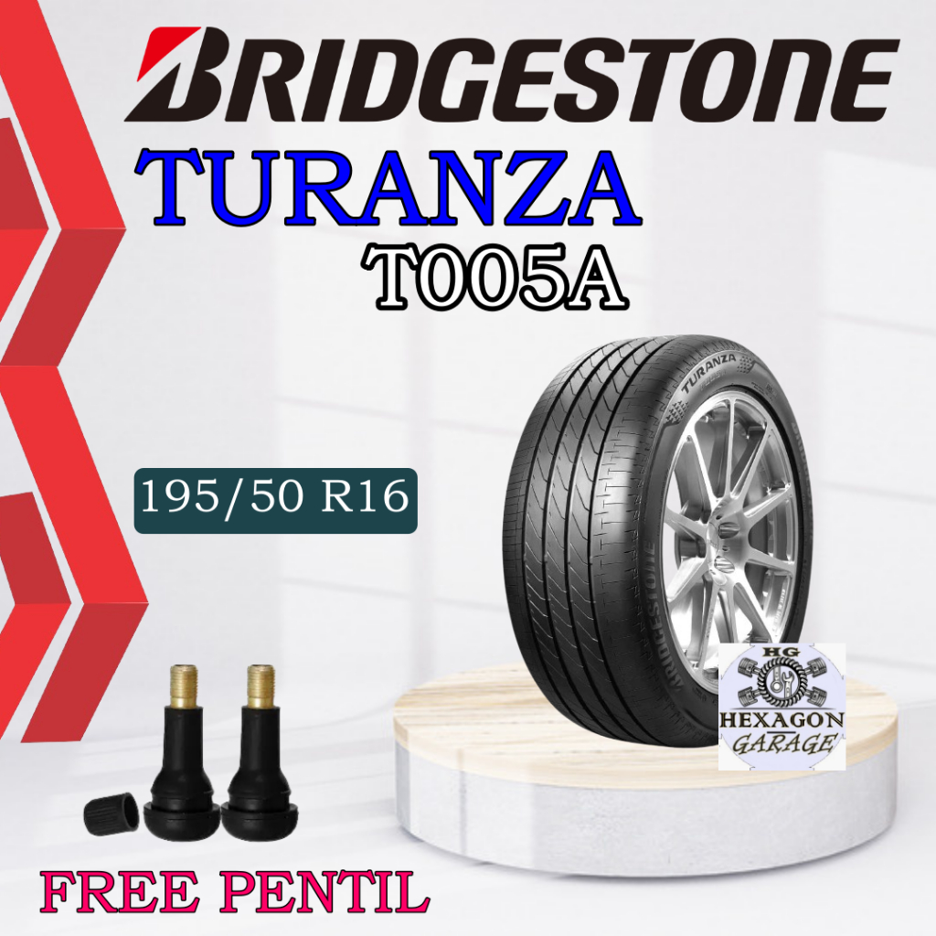 Ban Mobil Bridgestone 195/50 R16 TURANZA T005A Ring16