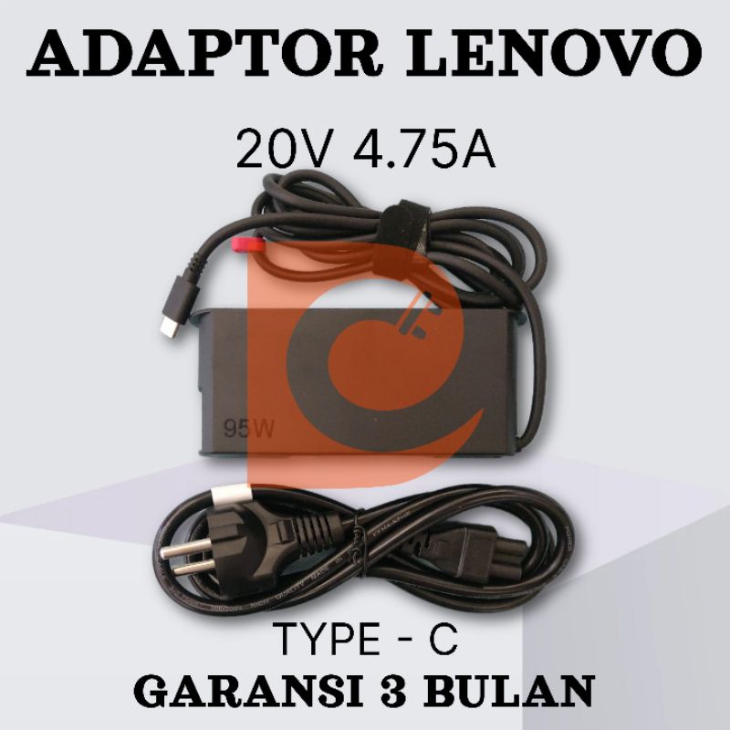 Adaptor Charger Lenovo Yoga 6 Pro-13IKB Yoga S730 730 720 920 Yoga 9-14ITL5 Yoga 9i 20V 4.75A 95W Ty