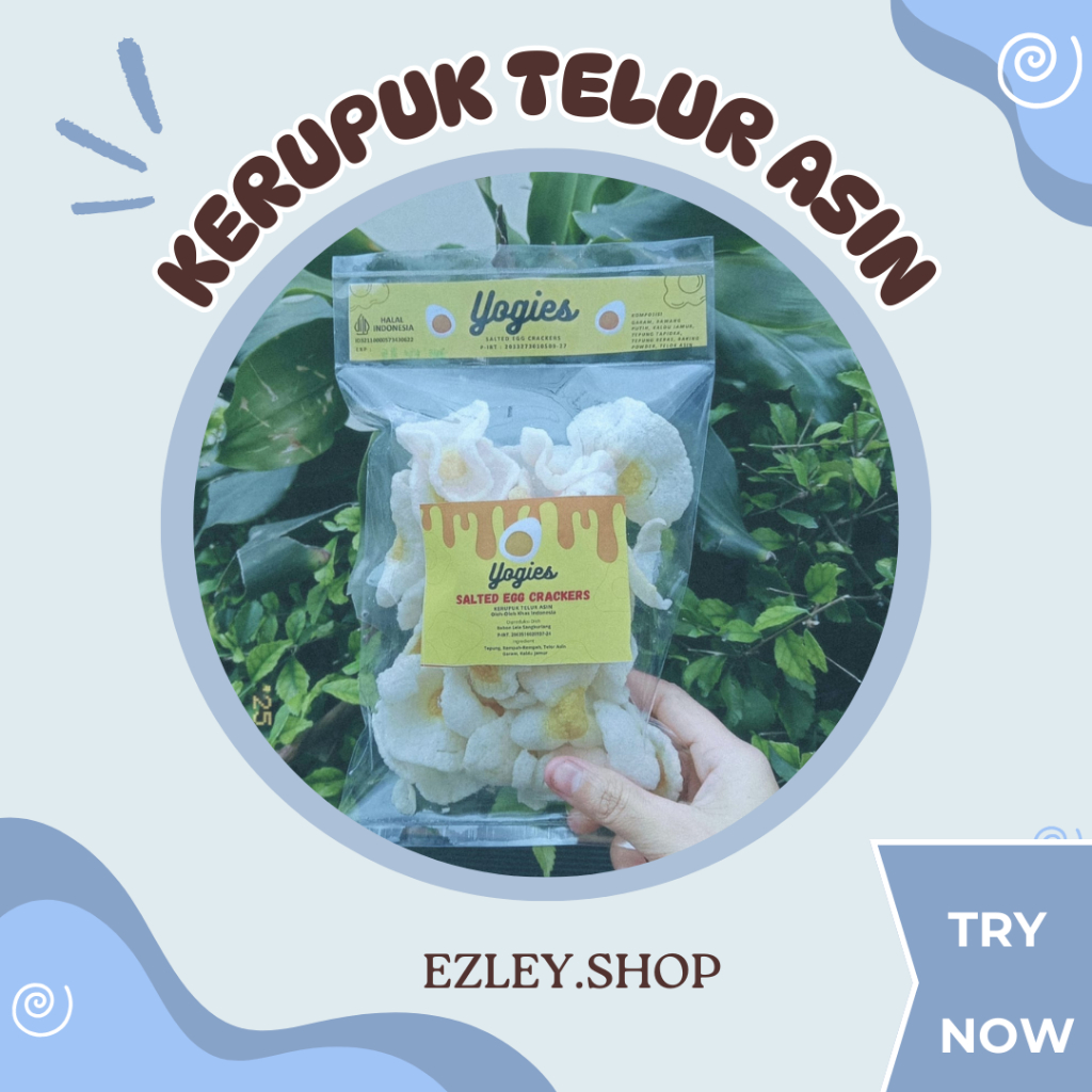 

Kerupuk Telur Asin Yogies 50gr - Snack Lezat Kemasan Kecil