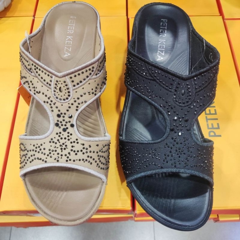 sandal wedges peter keiza super ringan dan empuk