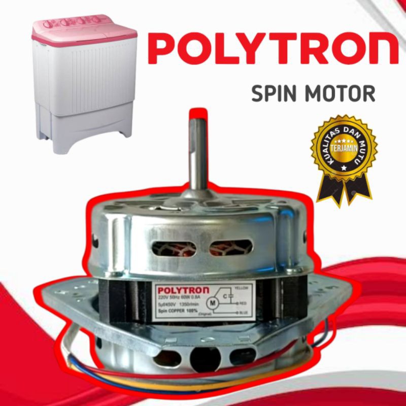DINAMO PENGERING MESIN CUCI POLYTRON (ORIGINAL) DINAMO SPIN MESIN CUCI 2 TABUNG POLYTRON ORIGINAL TE