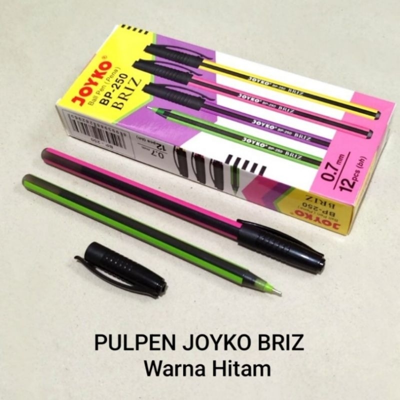 

1 Pak Pulpen Joyko Briz Isi 12 Pcs HITAM